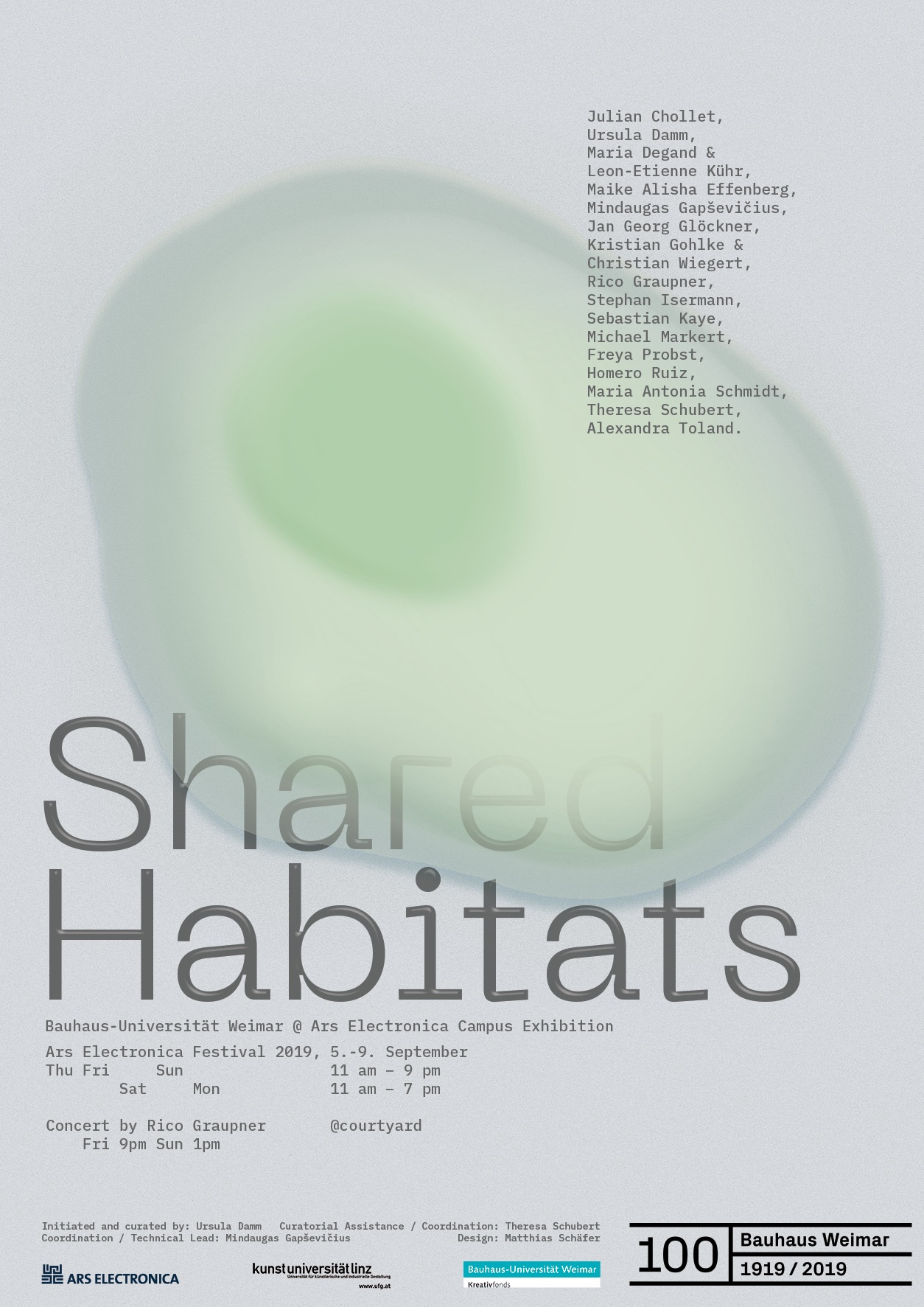 Poster "Shared Habitats" Campus Ars Electronica