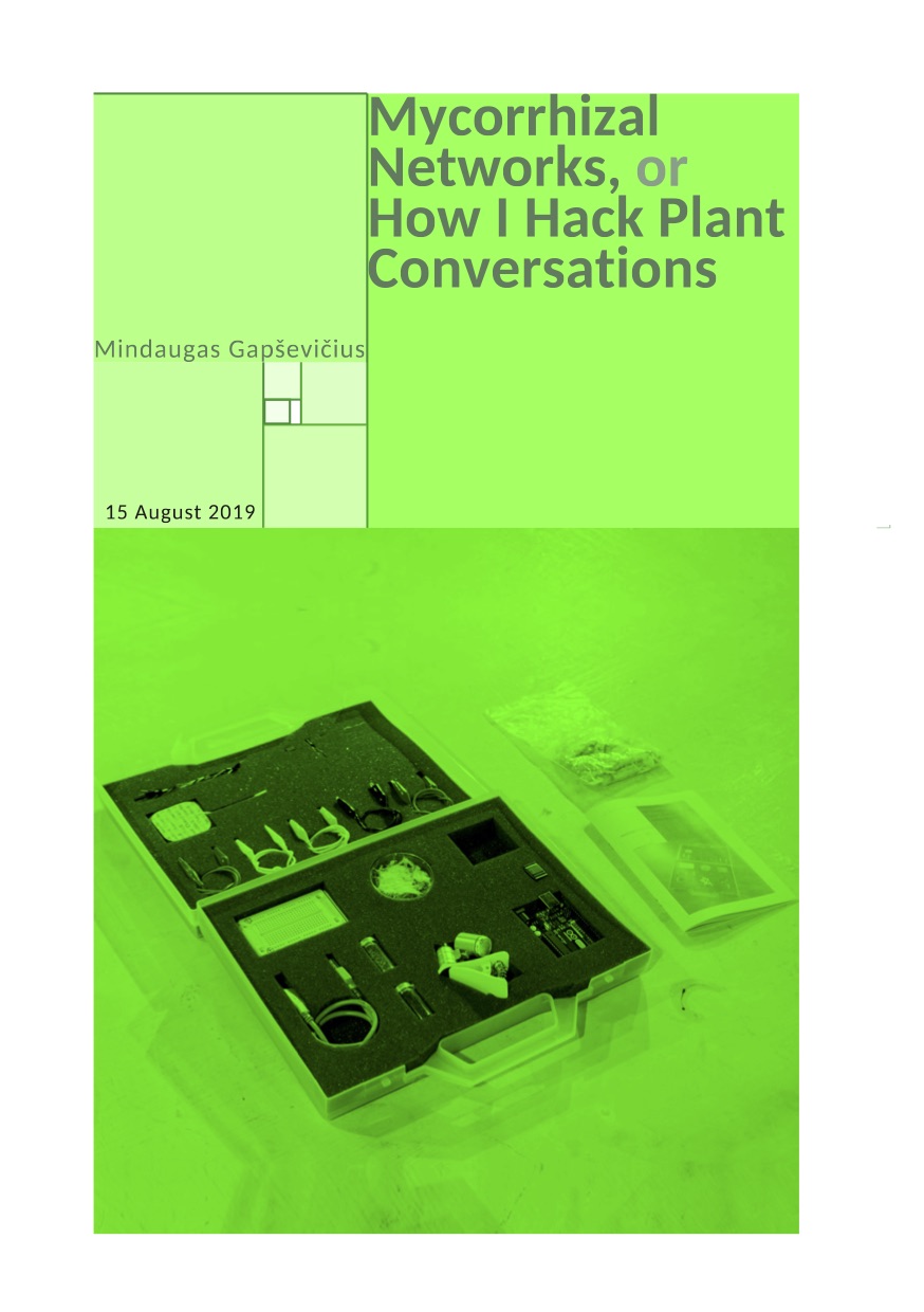 Cover: Mycorrhizal Networks or How I Hack Plant Conversations