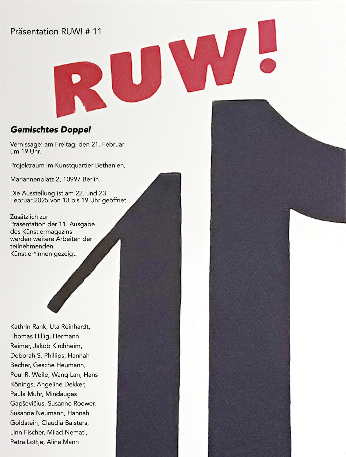 Poster RUW Gemischtes Doppel