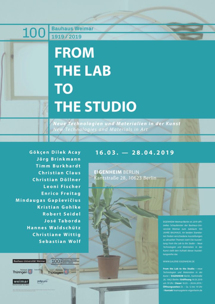 Poster From the Lab to the Studio, EIGENHEIM Berlin 2019